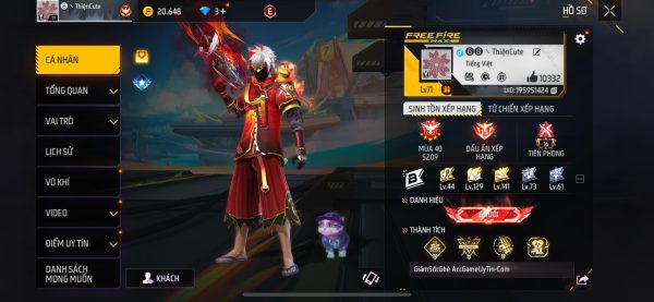 🔥FREE🔥 Tặng Acc Free Fire Vip 5